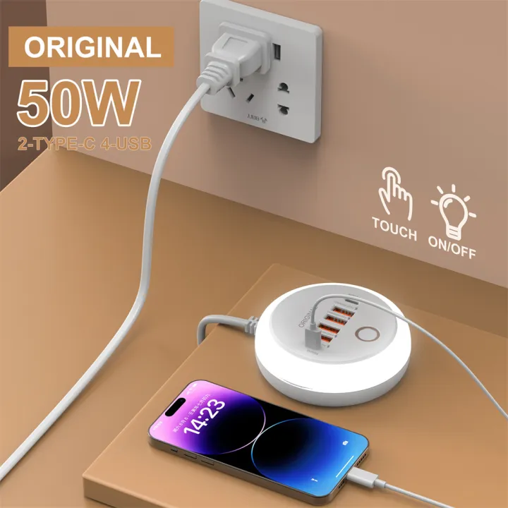 Multi%20Ports%20PD%20Type%20C%20Fast%20Charging%20Wall%20Charger%2050W%20USB%20Charger%20USB%20Hub%20For%20Samsung%20iPhone%20Xiaomi%20EU/US/UK%20Plug%20Phone%20Charger%20-%20Image%203