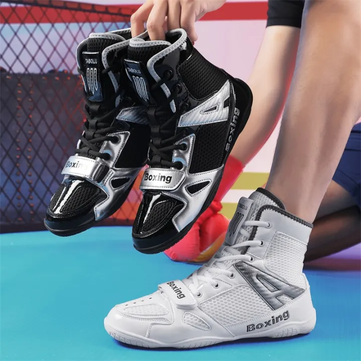 Wrestling%20Shoes%20Men%202025%20High%20Top%20Professional%20Breathable%20Mesh%20Boxing%20Shoes%20Wrestling%20Fighting%20Sanda%20Weightlifting%20Squat%20Shoes%20-%20Image%205