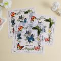 6 Pack of Women's Handkerchiefs, Classic Animal Handkerchiefs, Pure Cotton Handkerchiefs, Wedding Bride and Groom Souvenirs, Flap Pocket Pants Scarf, Placemat.