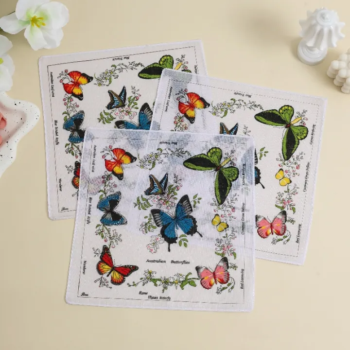6%20Pack%20of%20Women's%20Handkerchiefs,%20Classic%20Animal%20Handkerchiefs,%20Pure%20Cotton%20Handkerchiefs,%20Wedding%20Bride%20and%20Groom%20Souvenirs,%20Flap%20Pocket%20Pants%20Scarf,%20Placemat%20-%20Image%203
