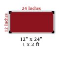 Art Diaries Premium Notice Board in Red, Blue, Green, and Black - 12"x24" or 1x2 ft. 