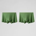2PCS men's underwear men's spring and summer thin boxers men's breathable and seamless boxer shorts. 