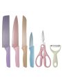 6pc colour knife set / multipurpose multi colour knife set. 
