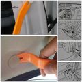 1x4 PCs hard unpacking console removing tool deep orange ABS plastic. 