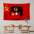1pc-CCCP USSR Soviet Union Flag Flags And Banners Four Hole Flag Polyester Outdoor Decor Room Aesthetic. 