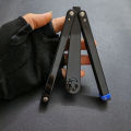Butterfly Handshake Knife Prop Unsharpened Folding Plastic Toy for Cosplay Dress Up Training Props. 