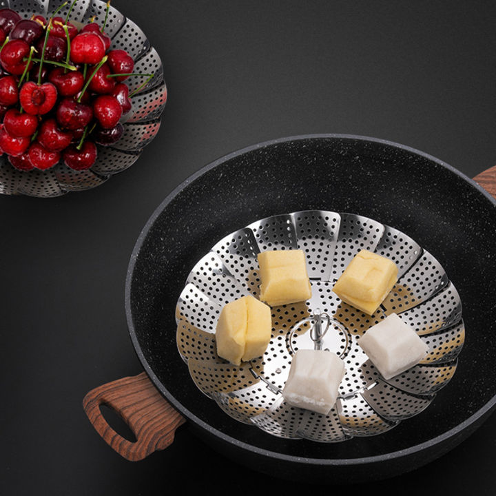 Folding%20Dish%20Steam%20Stainless%20Steel%20Food%20Steamer%20Basket%20Fruit%20Vegetable%20Cooker%20Multi-Function%20Meat%20Steaming%20Tray%20Kitchen%20Tools%20-%20Image%204