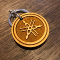 Yamaha- Bike- Biker- Logo Keychain- All Natural Nepali/Nepalese Wood/Wooden Keyring/Keychain. 