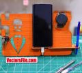 Laser Cut Wooden Personalised Docking Station Men Desk Organizer 4mm DXF and CDR File. 