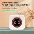 Digital Visual Timer Gravity Sensor Flipping LED Display 4 Preset Time Rechargeable Mini Cube Timer for Cooking Study Shower. 