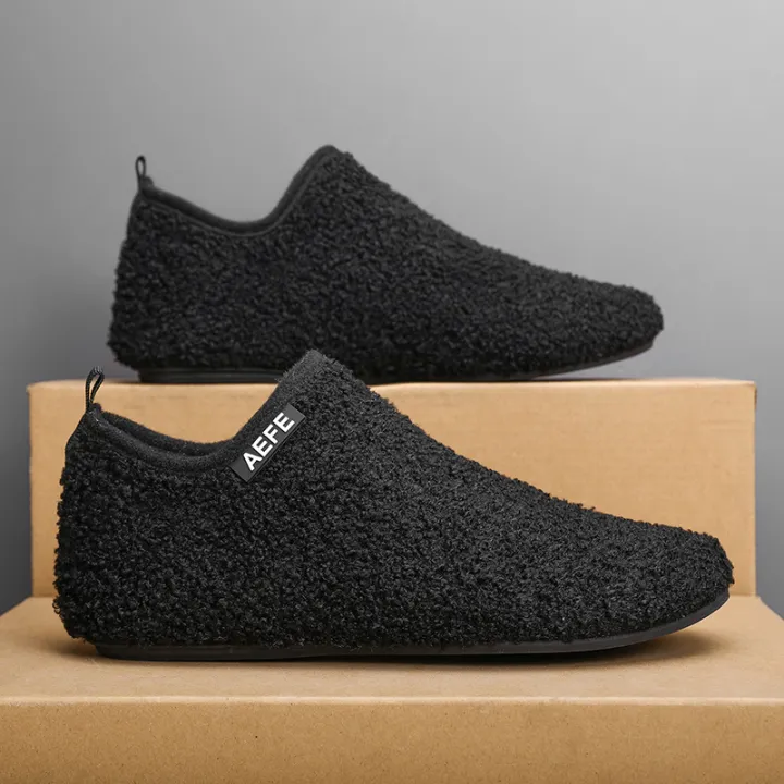 Men's%20Fuzzy%20Overlapping%20Slippers%20-%20Winter%20Warmth%20Indoor%20Home%20Shoes%20with%20Fuzzy%20Lining%20and%20Arch%20Support,%20Soft%20Cushioning%20Comfort,%20-%20Image%207
