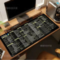 Spanish Python Programing Mouse Pad Desk Mat Office Software Excel Shortcuts Mousepad Personalized Extended by Office Users.