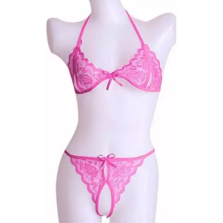 Barely%20Laced%20Bikini%20Set%20Stylish,%20Fashionable%20&%20Trendy%20Lingerie%20Bikinis%20For%20Women%20Ladies%20&%20Girls%20/%20%20Costumes%20Lace%20Transparent%20Lingerie%20From%20Charu%20Closet%20(Free%20Size)%20-%20Image%203