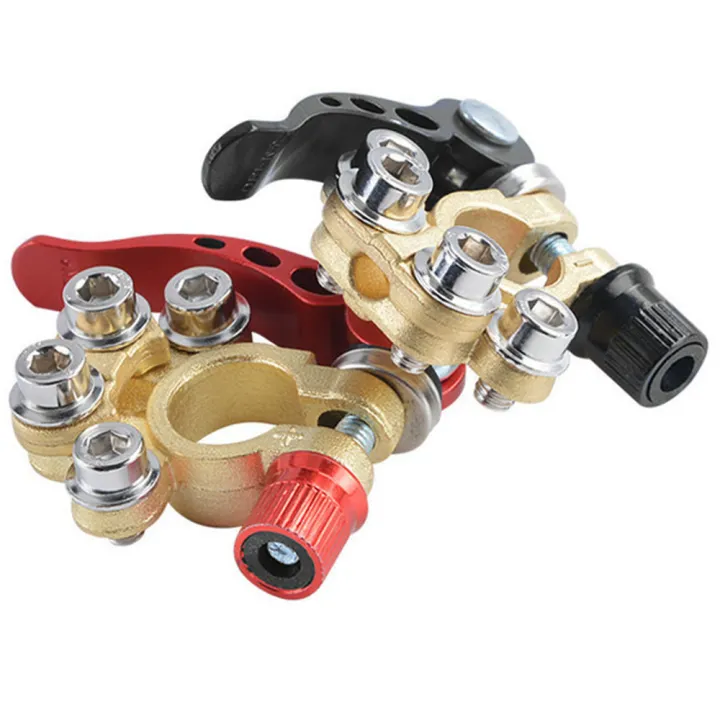 2Pcs%2012V%2024V%20Automotive%20Car%20Top%20Post%20Battery%20Terminals%20Wire%20Cable%20Clamp%20Quick%20Release%20Terminal%20Connectors%20Positive%20&%20Negative%20-%20Image%203