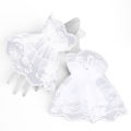 Women Short Arm Sleeves Lace Wrist Cuffs Bracelets Solid Black White Gloves Gothic Fingerless Gloves Bowknot Fashion Glove1.