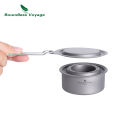Boundless Voyage Ultralight Titanium Wood Burning Stove Camping Alcohol Stove Outdoor Multi-Fuels Mini Stove Small Stove.