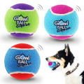 Pet Dog Squeaky Tennis Ball Interactive Dog Toys High Bounce Sound Rubber Ball  for Small Medium Dogs Training Outdoor Play Ball. 
