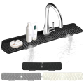 Extra Large Silicone Dish Drying Mat - Non-Slip,Foldable, Water Splash Guard,Easy Clean,Space-Saving,Kitchen Sink Splash Guard. 