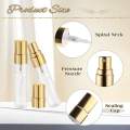 5/20PCS  5ml/10ml Mini Transparent Glass Refillable Spray Bottles for Travel Perfume Moisturizer Party Use Portable Makeup Tools. 