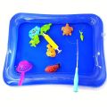 Kids' Fishing Toy Set Play Water Toys for Baby Magnetic Rod and Fish with Inflatable Pool Outdoor Sport Boys Girls. 