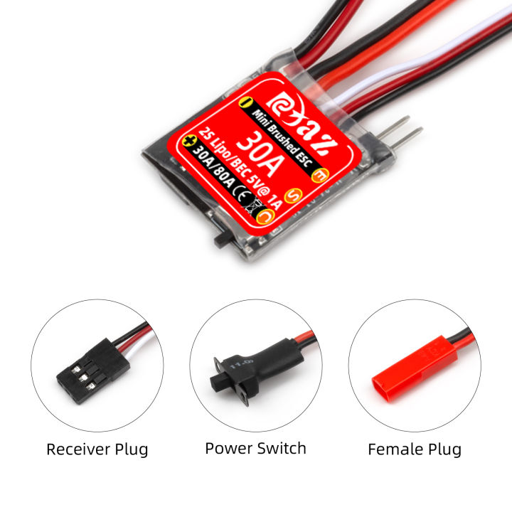 RCXAZ%20Miniature%20ESC%2030A%20Mini%20Brush%20ESC%202S%204~8v%20for%20DIY%20Mini%201/16%201/18%201/24%20RC%20Car%20Boat%20Fuel%20Tank%20with%20Brake%20-%20Image%206