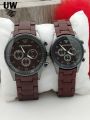 Pair Watches For Couples | Pack of 2 Couple Rubber Chain Watch  | Couple Watches | high quality | black Color. 