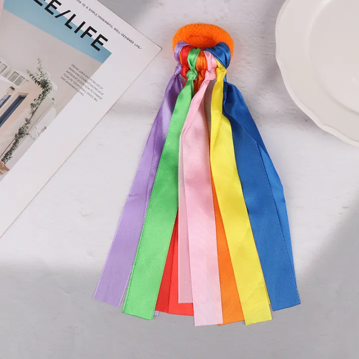 Children's%20Wrist%20Ribbon%20Team%20Sports%20Pompom%20Cheerleading%20Big%20Match%20Pom%20Club%20Dance%20Props%20Elastic%20Bracelet%20With%20Elastic%20Rope%20-%20Image%206