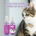 60ml calming spray Feline anti stress pheromone emotional soothing spray Health Cleaning Supplies for Cats Anti-Stress Spray. 