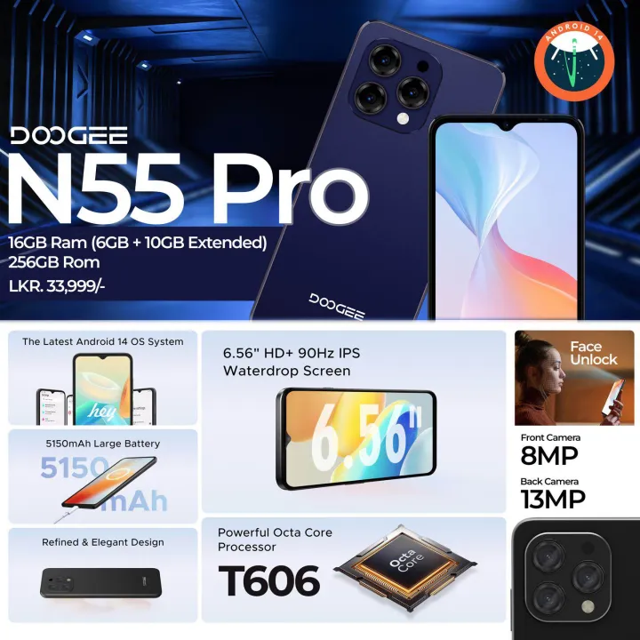 DOOGEE%20N55%20Pro%20(6GB+10GB)%20RAM%20/%20256GB%20ROM%20-%20(TRCSL%20Approved)%20-%201%20Year%20Company%20Warranty%20-%20Image%203