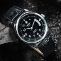 WINNER Business Automatic Watch for Men Calendar Window Fashion Black Dial Fashion Leather Strap Luxury Brand Mechanical Watches. 