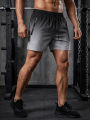 Men's Gym Workout Running Shorts with Zipper Pockets Mesh Liner Summer Sports Athletic Quick Dry Stretchy Shorts Swim Trunks. 