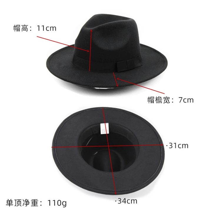 NEW%20Michael%20Jackson%20Cosplay%20Hat%20Cotton%20Demo%20Caps%20Gentleman%20Formal%20Hat%20Party%20Halloween%20Dance%20Cap%20Gifts%20Wool%20Fedora%20Hat%20Unisex%20-%20Image%206