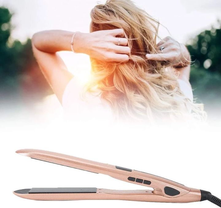 Electric Hair Glider, LCD Hair GlAtter Ion Pro Straight Iron for Ions Pro Straight Iron for Hair GlAtter Hair GglAtter Mini Curling Iron