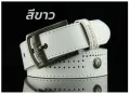 Men's belt Korean fashion casual belt leather belt White Belt cheap belt length 110cm waist 25-36 inches. 