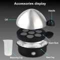360W Electric Egg Boiler 7 Eggs Steamer Multifunctional Cooker with Auto Shut Off for Omelet Soft Medium and Hard Boiled Eggs EU. 