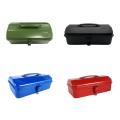 Portable Tool Box Lockable Empty Box Sturdy Versatile Metal Tool Box Iron Tool Organization Chest Maintenance Tool Storage Box. 