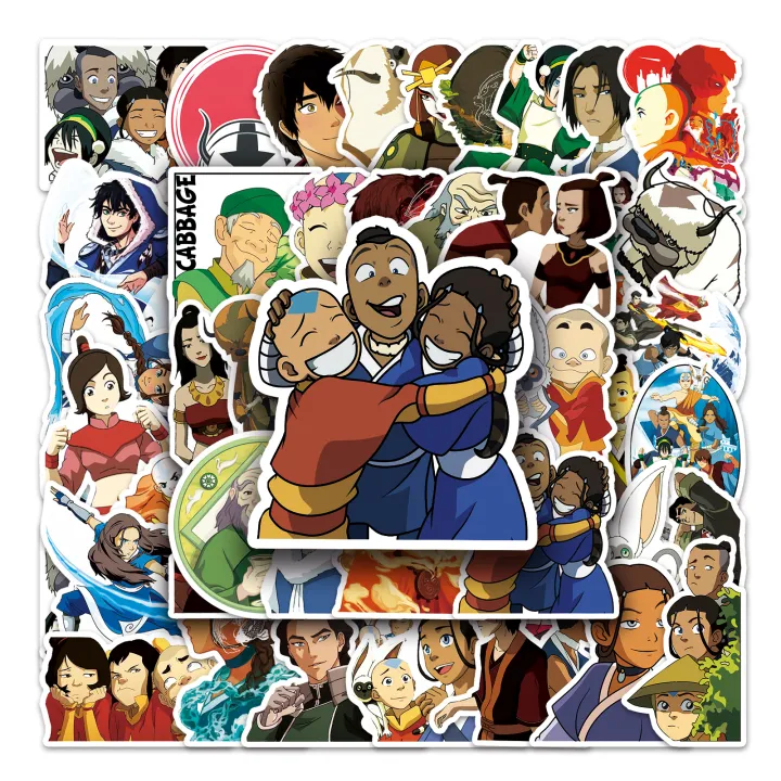 Avatar Operator Id Sticker 50 Piece Avatar - The Last Airbender Stickers Waterproof DIY For Phones ...