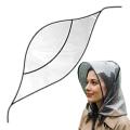 Clear Reusable Waterproof Rain Hat with Wide Brim for Women Lady Outdoor Travel Hiking Gardening Shopping Beach Wind Protection.