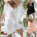 New in Clothing for Women Knitted Hollow Bikini Cover-Ups Summer Loose Swimsuit Sunscreen Smock Casual Fashion Beach Dress. 