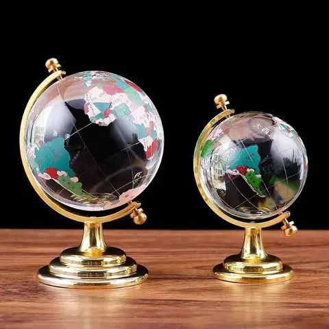 crystal Earth globe perfect for home decoration