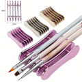 5 Grids Nail Art Painting Brush Holder Nail Brush Rack Painting Pen Rest Holder Stand UV Gel Brush Display Holder Manicre Tools. 