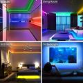 RGB LED Strip Light, LED Strips Lights, Multicolor RGB Light Kit, Adhesive Flexible. 