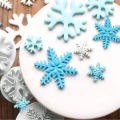 3PCS/set Cookie Plunger Cutters Snowflake Gear Patterns for Christmas Biscuits Fondant Sugarcraft Decor Cake Baking Molds. 