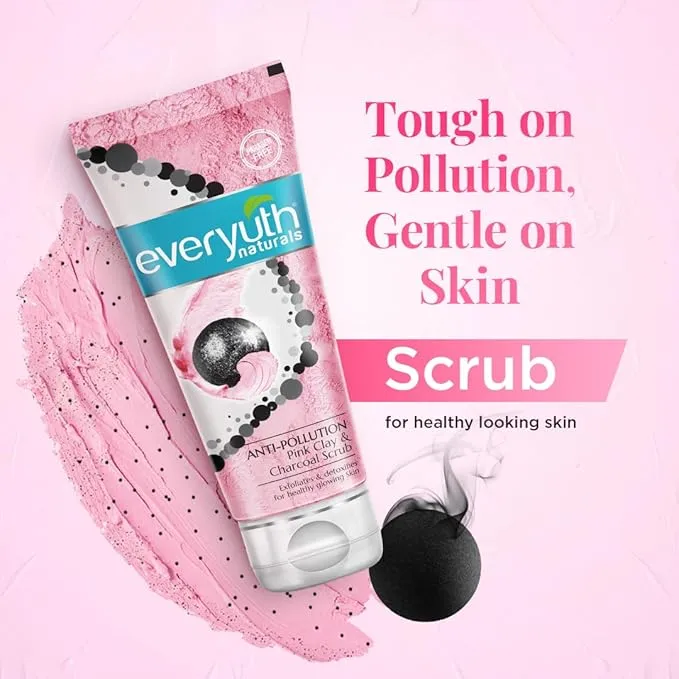 Everyuth%20Anti%20Pollution%20Pink%20Clay%20and%20Charcoal%20Face%20Scrub%2050%20Gm%20-%20Image%203