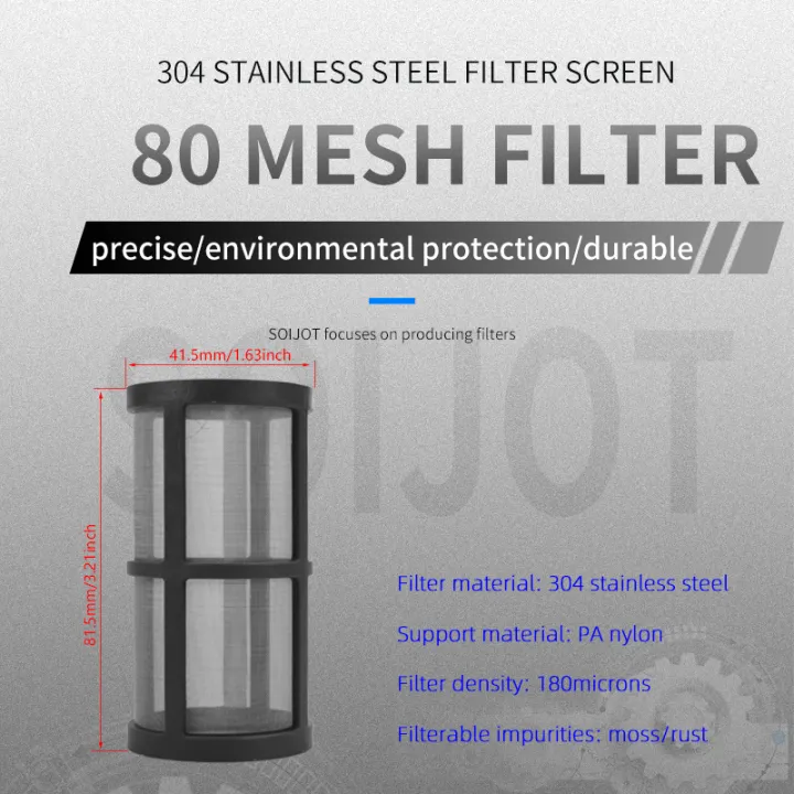 304%20Stainless%20Steel%20Filter%20Screen%2080%20Mesh%20Pre-Filter%20Water%20Pump%20Filter%201/2%20Inch%203/4%20Inch%201%20Inch%20Male%20pipe%20thread%20Filter%20-%20Image%203