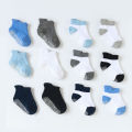 6 Pairs Baby Ankle Socks Non-Slip Floor Socks for Toddler Kids Boys Indoor Activities Learning to Walk. 