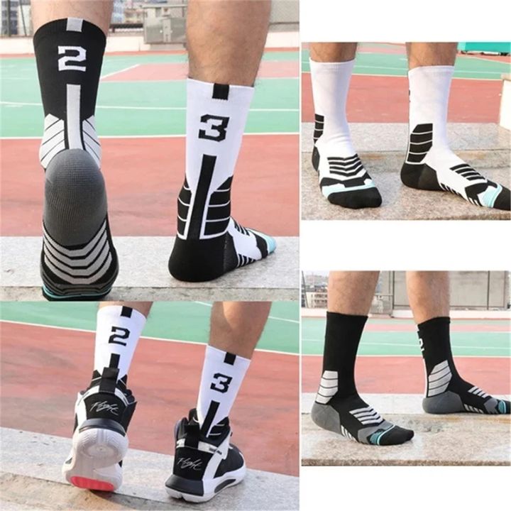 1%20Pcs%20High%20Quality%20Men's%20Compression%20Basketball%20Socks%20Towel%20Bottom%20Unisex%20Sports%20Socks%20with%20Number%20for%20Cycling%20Outdoor%20%EF%BB%BF%20-%20Image%203