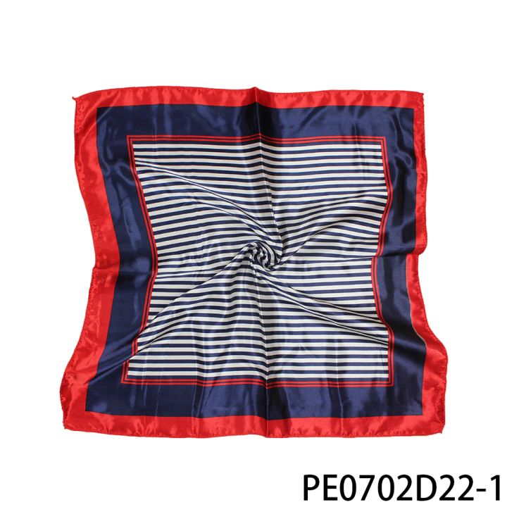 PESENAR%20Air%20Hostess%20Silk%20Scarf:%20Navy%20&%20White%20Striped%20with%20Red%20Borders%20-%20Stylish%20Accessory%20for%20Cabin%20Crew%20Uniforms%20-%20Image%205