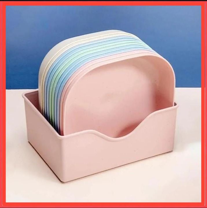 10 Pcs Multi-purpose Spit Bone Dish Set House Hold Food Grade Spit Bone Plate Set With Stand