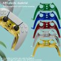Chrome Black Glossy Chrome DIY Replacement Controller Shell for PS5 Custom Plates Cover Compatible Upgrade For PS5 Slim. 